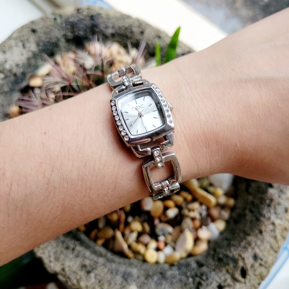Classic Next Silver Rhinestone Watch - Picture 3 of 9